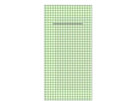 Bestecktasche Tissue-Deluxe, 40 x 40 cm, 1/8 Falz, "ROBIN" hellgrün