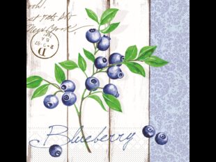 Servietten Tissue 3-lagig, 40 x 40 cm, 1/4 Falz, Blueberry