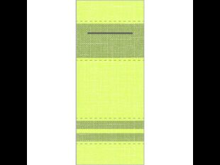 Bestecktasche Airlaid, 40 x 33 cm, 1/8 Falz, Brooklyn (lime/oliv)