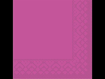 Servietten Tissue 3-lagig, 24 x 24 cm 1/4 Falz, violett, unbedruckt