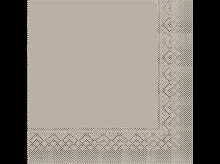 Servietten Tissue 3-lagig, 40 x 40 cm 1/4 Falz, beige grey, unbedruckt
