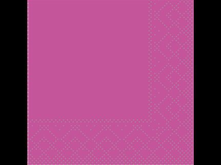 Servietten Tissue 3-lagig, 20 x 20 cm 1/4 Falz, violett, unbedruckt