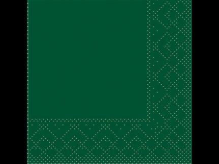 Servietten Tissue 3-lagig, 20 x 20 cm 1/4 Falz, grün, unbedruckt