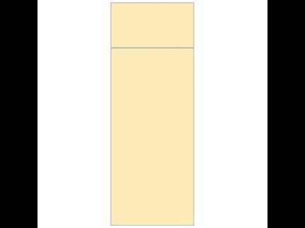 Bestecktasche Softpoint, 40 x 33 cm, 1/8 Falz, einfarbig, creme